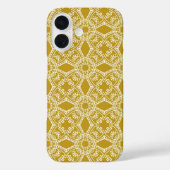 Gold Pattern Damask Case-Mate iPhone Hülle (Rückseite)
