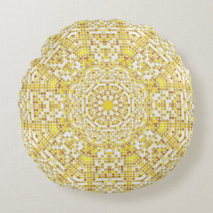 Gold pattern texture with golden mosaics in the By Rundes Kissen