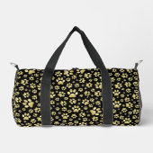 Gold Patterns auf schwarzem Hintergrund Duffle Bag (Vorderseite)