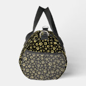 Gold Patterns auf schwarzem Hintergrund Duffle Bag (Rechts)