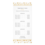 Gold Paw druckt Berufliche Pet Salon Services Werbekarte (Vorne)