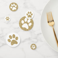 Gold Paw druckt Hunde Katzen Tierspuren groß