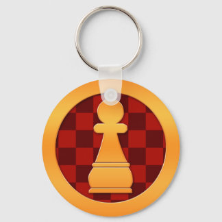 Gold Pawn Schach Piece Schlüsselanhänger