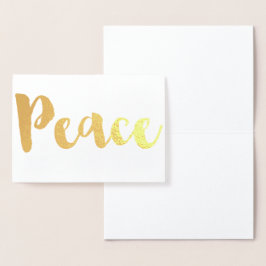 Gold Peace Folienkarte