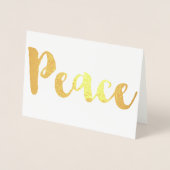 Gold Peace Folienkarte (Vorderseite)