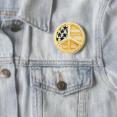 Gold Peace Sign Button (Beispiel)
