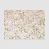 Gold Peach Stars Confetti Abstrakt Seidenpapier (Vorderseite)