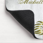 Gold Peacock Personalisiert Mousepad (Ecke)