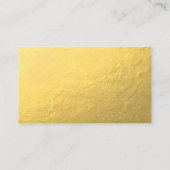 Gold Peacock Wedding Platzkarte (Rückseite)