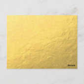 Gold Peacock Wedding Tischnummer (Rückseite)