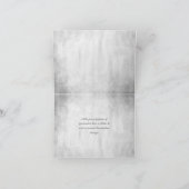 Gold Peacock Wedding Vielen Dank Dankeskarte (Innenseite)