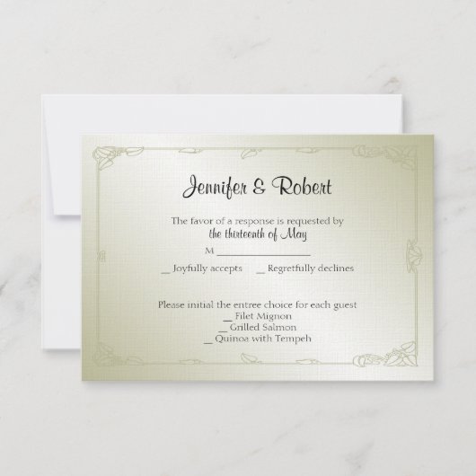 Gold Pearl 30-Jubiläumsaktionskarte RSVP Karte (Vorderseite)