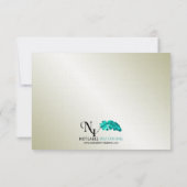 Gold Pearl 30-Jubiläumsaktionskarte RSVP Karte (Rückseite)