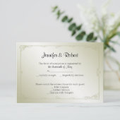 Gold Pearl 30-Jubiläumsaktionskarte RSVP Karte (Stehend Vorderseite)