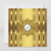 Gold Pearl Jeder Anlass Party Einladung (Vorderseite)