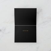 Gold Pearl Vintager Glamour Danke Karte (Innenseite)