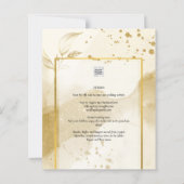 Gold Pearl WEDDING Alkohol INK Abstrakt LeahG (Rückseite)