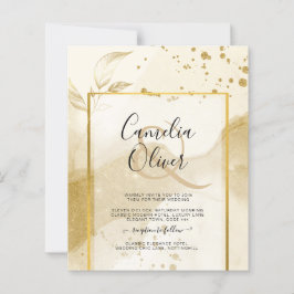 Gold Pearl WEDDING Alkohol INK Abstrakt LeahG