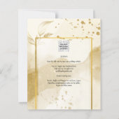 Gold Pearl WEDDING Alkohol INK Abstrakt LeahG (Rückseite)