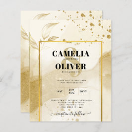 Gold Pearl WEDDING Alkohol INK Abstrakt LeahG