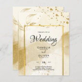Gold Pearl WEDDING Alkohol INK Abstrakt LeahG (Vorne/Hinten)