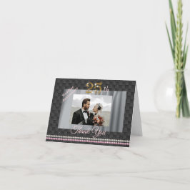 Gold & Pearls 25. Hochzeitstag Danke