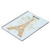 Gold Pearls Eiffel Tower Pocket Folder Notizblock (Linke Seite)