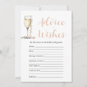 Gold Pearls & Prosecco Beratung und Game Card Einladung (Vorderseite)