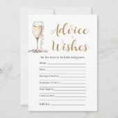 Gold Pearls & Prosecco Beratung und Game Card Einladung (Vorderseite)