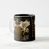 Gold Pegasus Reflections Tasse (Vorderseite Links)
