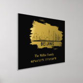 Gold Peking skyline Längengrad Foliendrucke (Ablage )