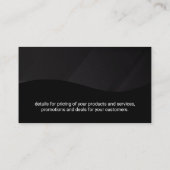 Gold Pen | Logo in der Justizskala | Schwarze Lini Visitenkarte (Rückseite)