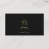 Gold Penny Farthing Visitenkarte (Vorderseite)