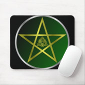 Gold-Pentagramm Mousepad (Mit Mouse)