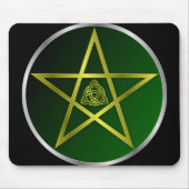 Gold-Pentagramm Mousepad (Vorne)