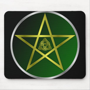 Gold-Pentagramm Mousepad