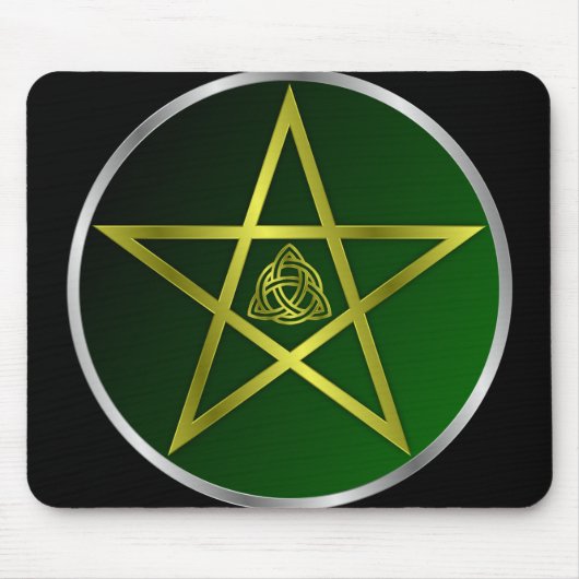Gold-Pentagramm Mousepad (Vorne)