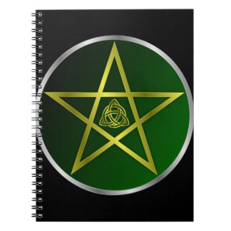 Gold-Pentagramm Notizblock