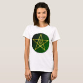Gold-Pentagramm T-Shirt (Vorne ganz)