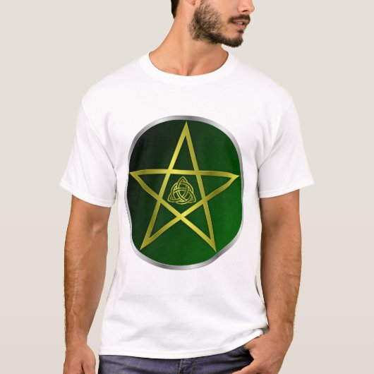 Gold-Pentagramm T-Shirt (Vorderseite)