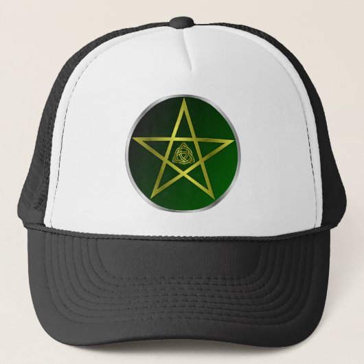 Gold-Pentagramm Truckerkappe (Vorderseite)