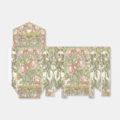 Gold Peonies Vintage Wedding Geschenkschachtel (Ungefaltet)