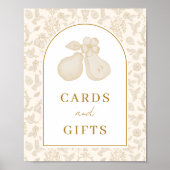 Gold Perfect Pear Brautparty Cards & Gifts Sign Poster (Vorne)