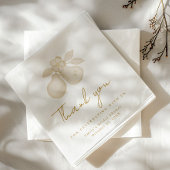 Gold Perfect Pear Brautparty Danke Napkin Serviette