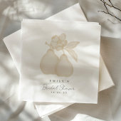 Gold Perfect Pear Brautparty Napkin Serviette