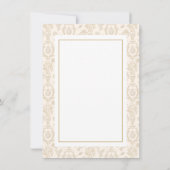 Gold Perfect Pear Foto Danke Karte (Rückseite)