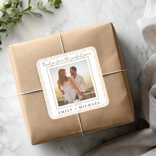 Gold Perfect Pear Foto Vielen Dank Sticker