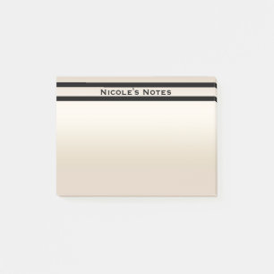 Gold Perle Schimmer Glam Chic Modern Personalisier Post-it Klebezettel