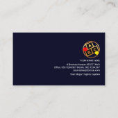 Gold-Perpenquer-Umlauf Match Tutor Visitenkarte (Rückseite)