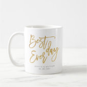 Gold Personalisiert Best Day Kaffeetasse (Links)